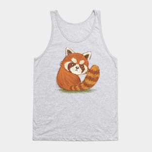 Red Panda look back Tank Top